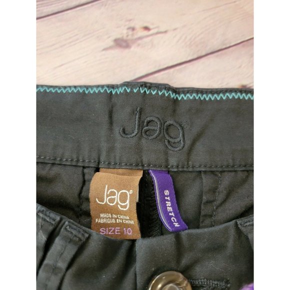 Jag Jeans Women's Dina Chino Pants Black Size 10 Stretch 31 X 33.5 Trousers - Picture 6 of 10